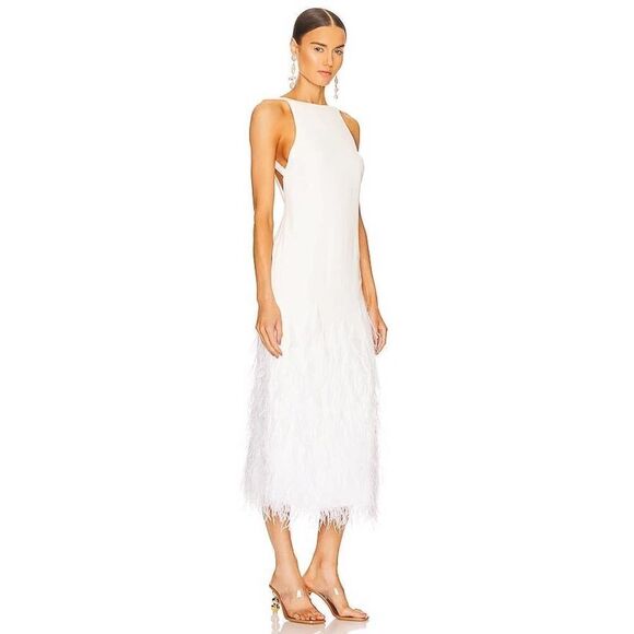 Cult Gaia AJA feather Gown US4 - Picture 5 of 12